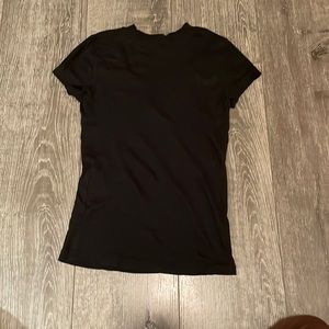 black ribbed tee bodycon